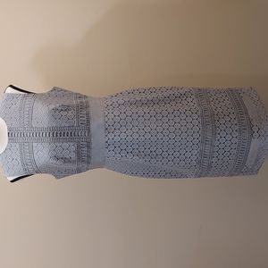 Antonio Melani Fitted Formal Lace Dress in Neutral Gray NWOT Size 6